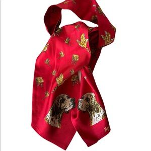 Vintage Midcentury Jacques Fath Silk Twilly Scarf RARE